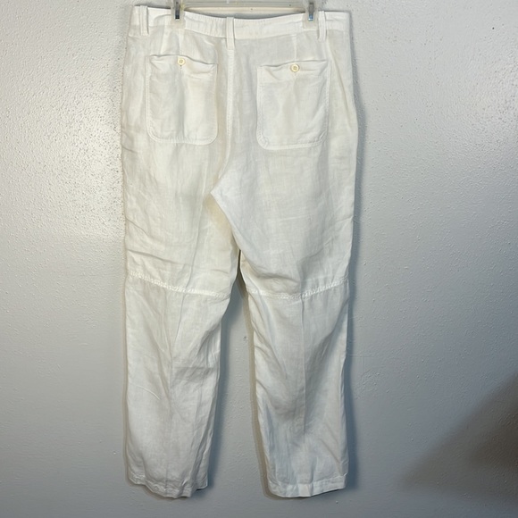Calvin Klein 100% white linen pants size 33x30 - Picture 7 of 8